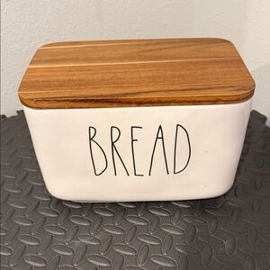Rae Dunn Cream and Brown Bread Box